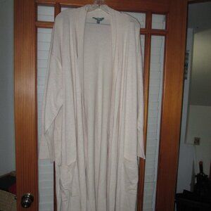 Duster Cardigan Sweater Women's 4X NEW Terra & Sky Open Front pockets